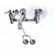 T&S Brass B-0655-BSTP-CR Service Sink Faucet, 8" Centers, Wall Mount 1 image