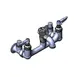 T&S Brass B-0693-POL Service Sink Faucet, 8" Wall Mount, Vacuum Breaker 1 image