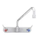 T&S Brass B-1128-CR Workboard Faucet, Wall Mount, 8" Centers 1 image