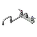 T&S Brass B-1132 Faucet, 18" Double-Jointed Nozzle, Deck Mounted 1 image