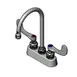 T&S Brass B-1140-WH4 Workboard Mixing Faucet, Deck Mount, 3-1/2" Centers 1 image