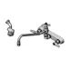 T&S Brass B-1157-12 Faucet Workboard, 8" Wall Mount, 12" Swing Nozzle, Diverter 1 image