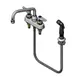 T&S Brass B-1171-07 Lavatory Faucet, Deck Mounted, 4" Centers, 8" Swing Spout 1 image