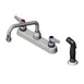T&S Brass B-1172-07 Faucet Workboard, Deck Mount, 8" Centers, 8" Swing Nozzle 1 image