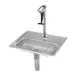 T&S Brass B-1230 Water Station, Drop-In, 10-1/2" 18 Ga. Stainless Steel Drip Pan 1 image