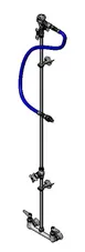 T&S Brass B-1433-LR Hose Reel Supply System, 8" Wall Mount Mixing Faucet 1 image