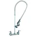 T&S Brass B-2455 Pre-Rinse Unit, Wall Mount Mixing Faucet, 8" Center 1 image