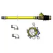 T&S Brass HG-4D-36G-K Safe-T-Link Gas Connector Hose, 3/4" Npt X 36" Coated Hose 1 image