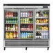 Turbo Air TSR-72GSD-N 81" 3-Glass Door Merchandiser Refrigerator, 67 cu. ft., Stainless Steel, Bottom‑Mount 2 image