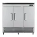 Turbo Air TSR-72SD-N 81" 3-Section Super Deluxe Reach-In Refrigerator w/ 3 Solid Doors, Bottom Mount, 64 cu. ft. 2 image
