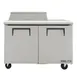 True TSSU-48-08-HC 48" Two Section Sandwich / Salad Prep Table w/ 2 Doors, 8 Pans 2 image
