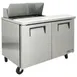 True TSSU-48-08-HC 48" Two Section Sandwich / Salad Prep Table w/ 2 Doors, 8 Pans 3 image