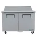 True TSSU-48-12-HC 48" Two Section Sandwich / Salad Prep Table w/ 2 Doors, 12 Pans 2 image