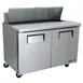 True TSSU-48-12-HC 48" Two Section Sandwich / Salad Prep Table w/ 2 Doors, 12 Pans 3 image