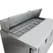 True TSSU-48-12-HC 48" Two Section Sandwich / Salad Prep Table w/ 2 Doors, 12 Pans 6 image