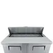 True TSSU-48-12-HC 48" Two Section Sandwich / Salad Prep Table w/ 2 Doors, 12 Pans 8 image