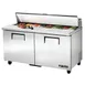 True TSSU-60-16-HC 60" Two Section Sandwich / Salad Prep Table w/ 2 Doors, 16 Pans 1 image