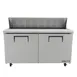 True TSSU-60-16-HC 60" Two Section Sandwich / Salad Prep Table w/ 2 Doors, 16 Pans 2 image