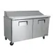 True TSSU-60-16-HC 60" Two Section Sandwich / Salad Prep Table w/ 2 Doors, 16 Pans 3 image