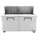 True TSSU-60-24M-B-ST-HC 60" Mega Top Sandwich/Salad Prep Table w/ 2 Doors, 24 Pans 3 image