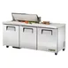 True TSSU-72-10-HC 72" Three Section Sandwich / Salad Prep Table w/ 3 Doors, 10 Pans 1 image