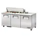True TSSU-72-12-HC 72" Three Section Sandwich / Salad Prep Table w/ 3 Doors, 12 Pans 1 image