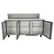 True TSSU-72-18-HC 72" Three Section Sandwich / Salad Prep Table w/ 3 Doors, 18 Pans 4 image