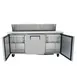 True TSSU-72-18-HC 72" Three Section Sandwich / Salad Prep Table w/ 3 Doors, 18 Pans 5 image