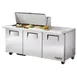 True TSSU-72-18M-B-HC 72" Mega Top Sandwich/Salad Prep Table w/ 3 Doors, 18 Pans 1 image