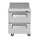 Turbo Air TST-28SD-D2-N 27" One Section Sandwich / Salad Prep Table w/ 2 Drawers, 8 Pans 3 image