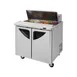 Turbo Air TST-36SD-N6 36" Two Section Sandwich / Salad Prep Table w/ 2 Doors, 10 Pans 1 image