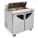 Turbo Air TST-36SD-N6 36" Two Section Sandwich / Salad Prep Table w/ 2 Doors, 10 Pans 2 image