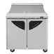 Turbo Air TST-36SD-N6 36" Two Section Sandwich / Salad Prep Table w/ 2 Doors, 10 Pans 4 image