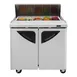 Turbo Air TST-36SD-N6 36" Two Section Sandwich / Salad Prep Table w/ 2 Doors, 10 Pans 5 image