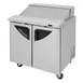 Turbo Air TST-36SD-N6 36" Two Section Sandwich / Salad Prep Table w/ 2 Doors, 10 Pans 6 image