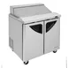 Turbo Air TST-36SD-N6 36" Two Section Sandwich / Salad Prep Table w/ 2 Doors, 10 Pans 7 image