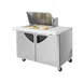 Turbo Air TST-48SD-12M-N 48" Mega Top Sandwich/Salad Prep Table w/ 2 Doors, 12 Pans 1 image