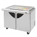 Turbo Air TST-48SD-18-N-GL 48" Mega Top Sandwich/Salad Prep Table w/ 2 Doors, 18 Pans 5 image