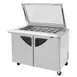 Turbo Air TST-48SD-18-N-GL 48" Mega Top Sandwich/Salad Prep Table w/ 2 Doors, 18 Pans 6 image