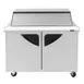 Turbo Air TST-48SD-18-N-SL 48" Mega Top Sandwich/Salad Prep Table w/ 2 Doors, 18 Pans 3 image