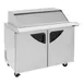 Turbo Air TST-48SD-18-N-SL 48" Mega Top Sandwich/Salad Prep Table w/ 2 Doors, 18 Pans 7 image