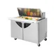 Turbo Air TST-48SD-18-N 48" Mega Top Sandwich/Salad Prep Table w/ 2 Doors, 18 Pans 1 image