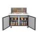 Turbo Air TST-48SD-18-N 48" Mega Top Sandwich/Salad Prep Table w/ 2 Doors, 18 Pans 5 image