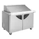Turbo Air TST-48SD-18-N 48" Mega Top Sandwich/Salad Prep Table w/ 2 Doors, 18 Pans 8 image
