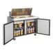 Turbo Air TST-48SD-18-N 48" Mega Top Sandwich/Salad Prep Table w/ 2 Doors, 18 Pans 9 image