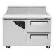 Turbo Air TST-48SD-D2-N 48" Sandwich / Salad Prep Table w/ 2 Drawers & 1 Door, 12 Pans 3 image