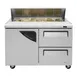 Turbo Air TST-48SD-D2-N 48" Sandwich / Salad Prep Table w/ 2 Drawers & 1 Door, 12 Pans 4 image