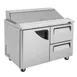Turbo Air TST-48SD-D2-N 48" Sandwich / Salad Prep Table w/ 2 Drawers & 1 Door, 12 Pans 6 image