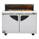 Turbo Air TST-48SD-N 48" Two Section Sandwich / Salad Prep Table w/ 2 Doors, 12 Pans 3 image