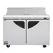 Turbo Air TST-48SD-N 48" Two Section Sandwich / Salad Prep Table w/ 2 Doors, 12 Pans 4 image